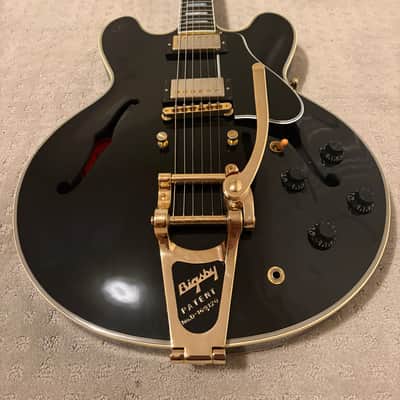 Gibson Memphis ES-355 with Bigsby 2016 - 2018 Vintage Ebony VOS image 2