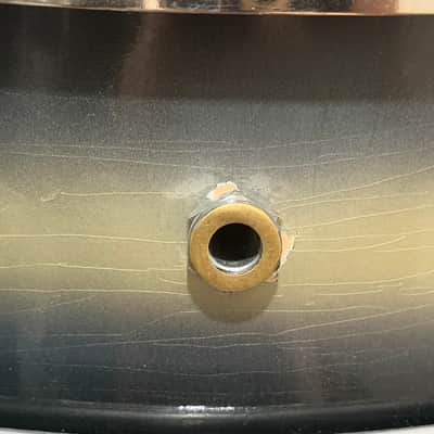 Immagine Camco Oaklawn (1960s) 8-Lug 5x14 Black & Gold Duco Tuxedo Snare Drum - 9