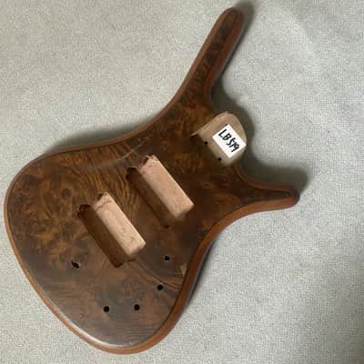 4 String Warwick Style Bass Mahogany Body with Burlwood Top