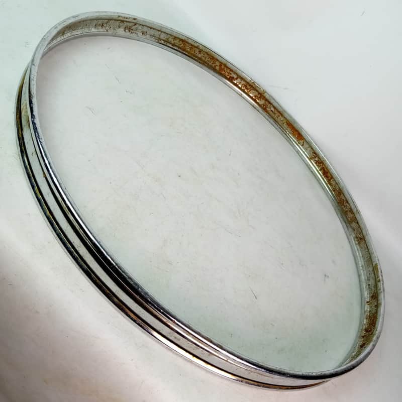 Pearl 22" Bass Drum Chrome-Steel Metal Hoop/Rim Vintage 70s Made In Japan MIJ image 1
