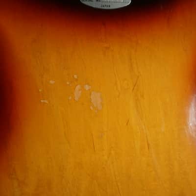Teisco 1424 Vintage MIJ Semi-Hollow Electric Guitar Sunburst w/ Tremolo – Japan 1960s image 16