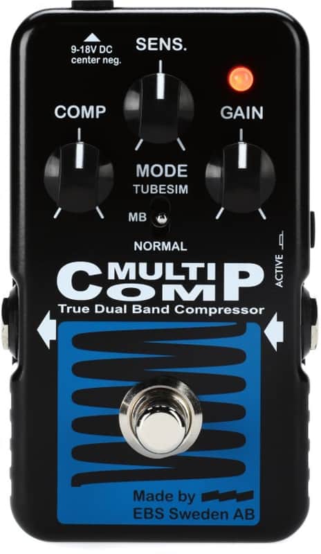 EBS MultiComp Blue Label Bass Compressor Pedal (EBSBLMCd1) image 1