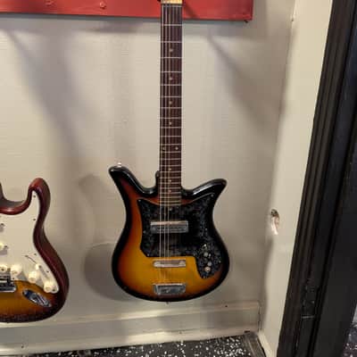 Teisco Et-110 made in Japan vintage clean electric guitar 60s/70s - Sunburst image 2