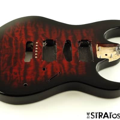 Ibanez GRX70QA BODY GIO Series Quilted Maple Transparent Red Burst image 1