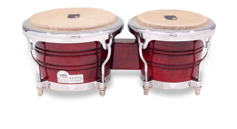 Toca Pro Elite Series Wood Bongos - Crimson Maple Fade image 1