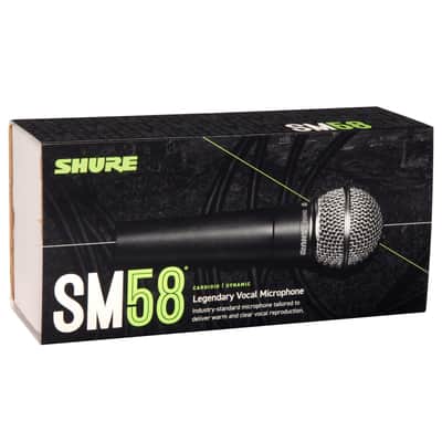 Shure SM58 Handheld Cardioid Dynamic Microphone (No Switch) image 1