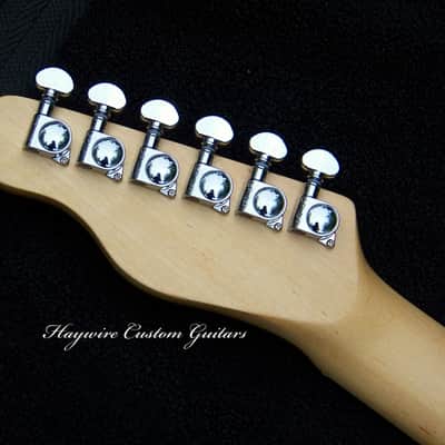 XX-Large 2" Wide (51mm) Maple Neck Light 6.4 lb. Vintage Butterscotch Swamp Ash Blonde Telecaster Guitar+ Grover 406C Locking Tuners + Matched Tele and Humbucker Pickups + Treble-Bleed Circuit+Leveled+Crowned and Polished Frets! image 5