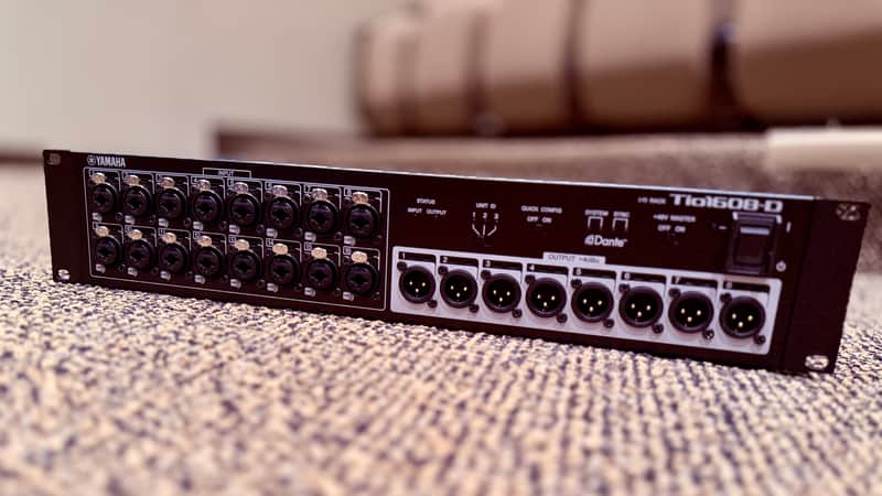 Yamaha Tio1608-D 16 Channel Dante Input Interface 2015 - Present - Black image 1