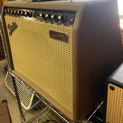 Fender Acoustasonic 30 DSP 2-Channel 30-Watt 1x8" Acoustic Guitar Amp with Onboard Effects 2004 - 2011 - Brown image 3