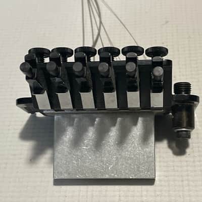 2000's Made in Germany Floyd Rose Speedloader Black Tremolo Bridge Vibrato & Arm Set w/ Strings image 12