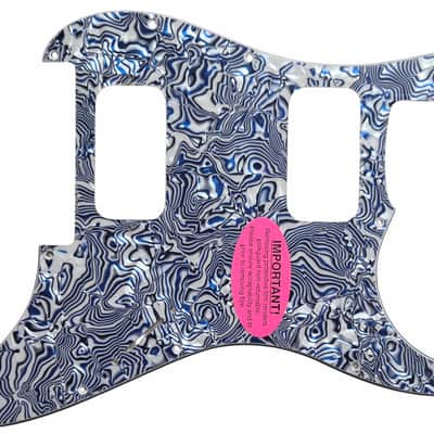 Warmoth Builder's Special Floyd Rose Bridge Cut Stratocaster Pickguard in Blue Shell-Mint Condition (Unused). IMPORTANT: PLEASE READ BUILD SPECS BEFORE PURCHASING image 1