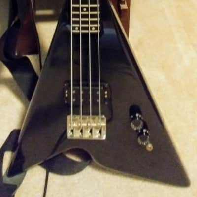 Kramer Aluminium Neck V Bass Late 70's Black image 6