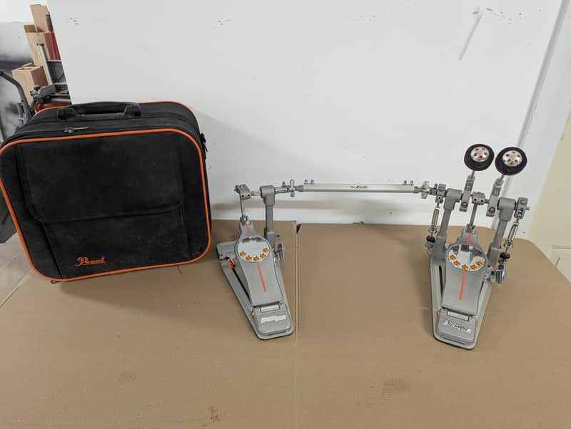 Pearl P3002D Eliminator Demon Direct-Drive Double Bass Drum Pedal 2010s - Silver / Grey image 1
