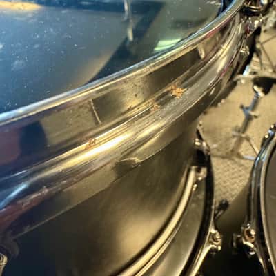Mapex Saturn V Exotic 4pc Drum Set 12/14/16/22 - Flat Black Maple Burl image 7