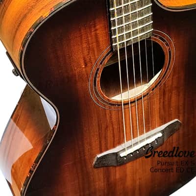 Breedlove Pursuit Exotic S Concert Edgeburst CE Solid Koa guitar image 7