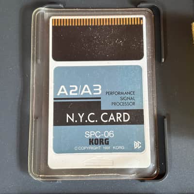 KORG A2/A3 ROM CARD N.Y.C GUITAR CARD SPC-06  w/ case image 3