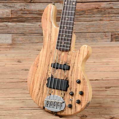 Lakland 5594 Deluxe Spalted Maple Top 5-String Bass Natural 2021 image 2