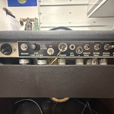 Fender Princeton Reverb 12-Watt 1x10" Guitar Combo 1964 - 1967 - Black Panel image 5
