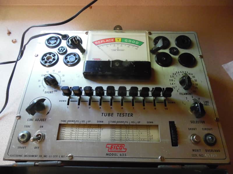 Eico 625 Tube Tester 1950's image 1