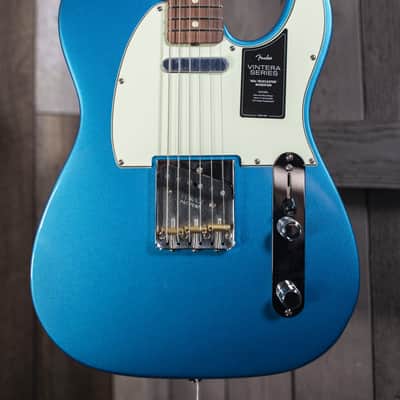Fender Vintera '60s Telecaster Modified Electric Guitar, Pau Ferro Fingerboard, Lake Placid Blue 0149893302 image 2