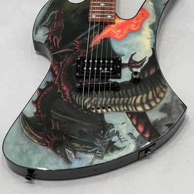 Immagine B.C. Rich Mockingbird Body Art Collection Fire Breather 2003 Electric Guitar  Fire Breather - 2