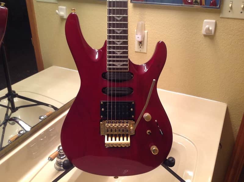Samick KR 660 Artist Series 90's Red Wine with Gold Hardware | Reverb