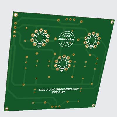 Tube Audio Stereo PreAMP PCB Grounded Grid (GG) image 14