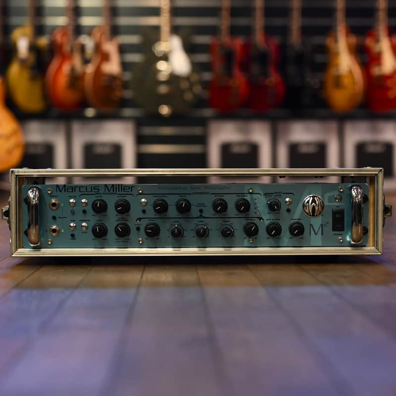 SWR M2 Marcus Miller Preamp in metallic Blue with case image 1