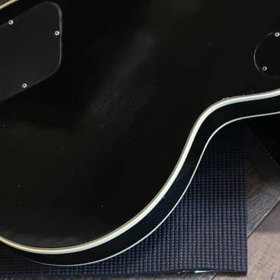 1974 Gibson Les Paul Custom Electric Guitar Black Ebony w/ Nickel Hardware + OHSC image 16