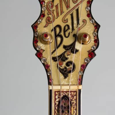 Bacon & Day  Silver Bell #6 Ne Plus Ultra Special Tenor Banjo (1927-33), ser. #22694/26719, original black hard shell case. image 16