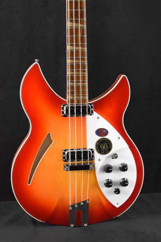 Mint Rickenbacker 90th Anniversary 4005XC Amber FireGlo image 1