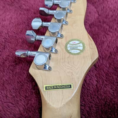 JB Player Lefty Strat copy 90s - Black - Made in Indonesia image 4