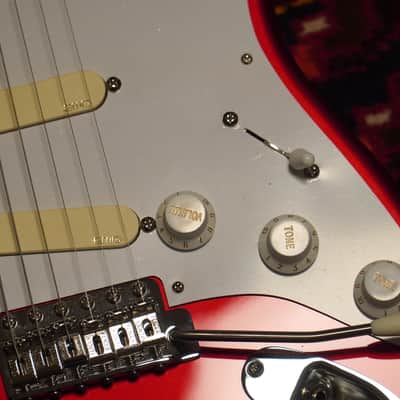 B-Stock David Gilmour Candy Apple Red Fender Stratocaster - Classic 50s Lacquer EMG DG-20 image 8