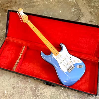 MIJ Fender Stratocaster ST-57 2014 - OLP old lake placid blue original Japan image 1