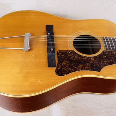Gibson B-45-12 1966 Natural Vintage 12 String Acoustic Guitar w/ Hard Case image 5