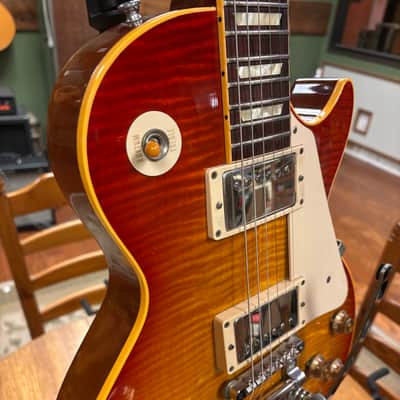 2004 Gibson Custom Shop Historic Collection '59 Les Paul Standard Flametop Reissue Heritage Cherry Sunburst R9 image 5