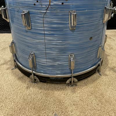 Rogers Blue Ripple 13/16/22 Early 60s Drum Set image 12