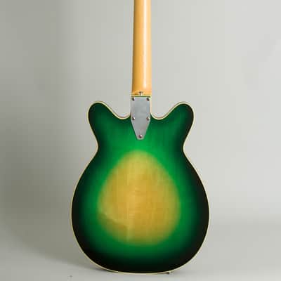 Micro-Frets  Spacetone Semi-Hollow Body Electric Guitar (1970), ser. #2207, original black tolex hard shell case. image 2
