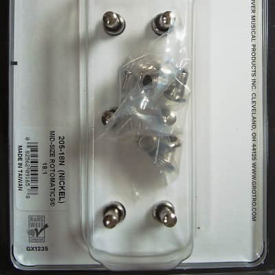 Grover 205-18N Mid-Size Rotomatic 3 x 3, Tuning Machines, Nickel image 4