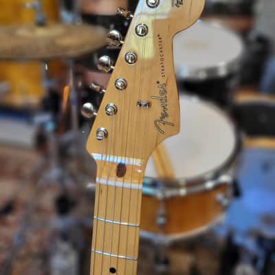 Modified Fender Jimmy Vaughn Stratocaster W/ Classic Vibe MX Neck - Candy Apple Red Incl HSC (C016-12) image 2
