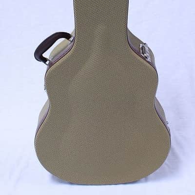 Allen Eden Tweed Hard Shell guitar case with wine red plush for 335 or Similar image 5