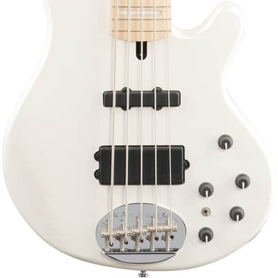 Lakland Skyline 55-02 Custom Maple Fretboard Bass Guitar, White Pearl, Open Box (Very Good) image 3