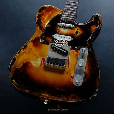 Fender Telecaster Nashville Deluxe Series Copper Gold with Gold Leaf ONE-OF-A-KIND Heavy Aged Relic image 5