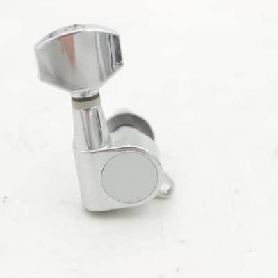 6 in Line Chrome Strat-Style Guitar Tuner Tuning Peg Set w/ Screws image 1