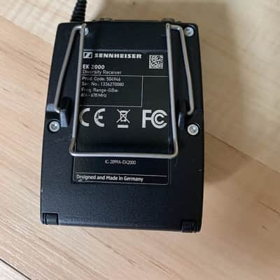 Sennheiser EK 2000 Receiver Range GBw 606-678MHz - Black image 4