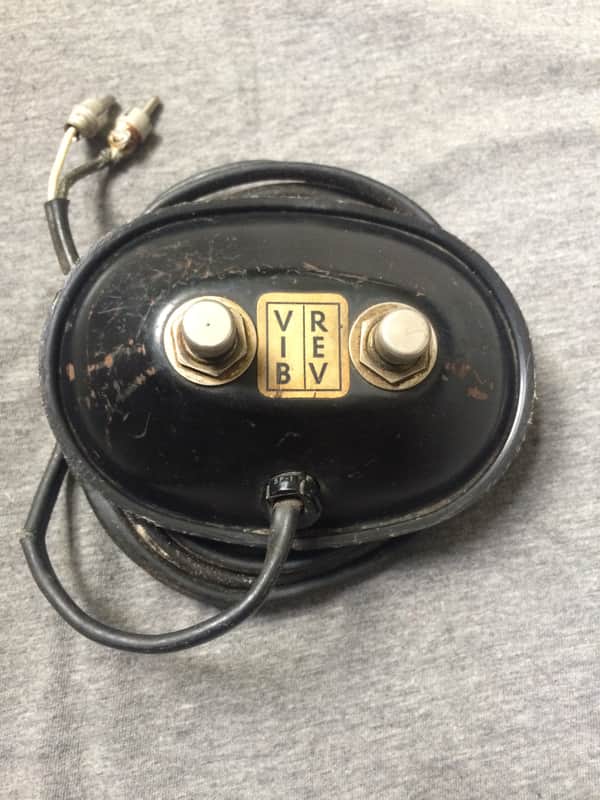 1965 Fender Twin Super Vibroverb Reverb Vibrato Footswitch image 1