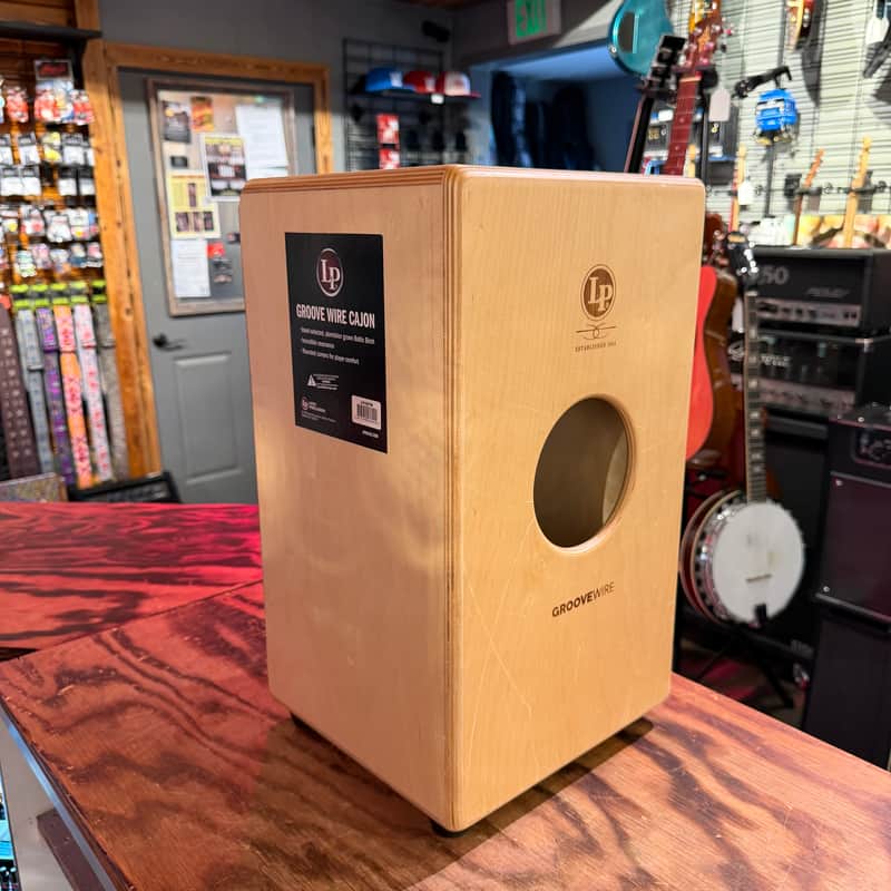 Latin Percussion LP1427W Americana Baltic Birch Groove Wire Cajon 2010s - Natural image 1