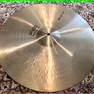 Paiste Formula 602 Seven Sound Set 7 20" Deep Ride from 1975 2353g (Who is E.C.??) image 3