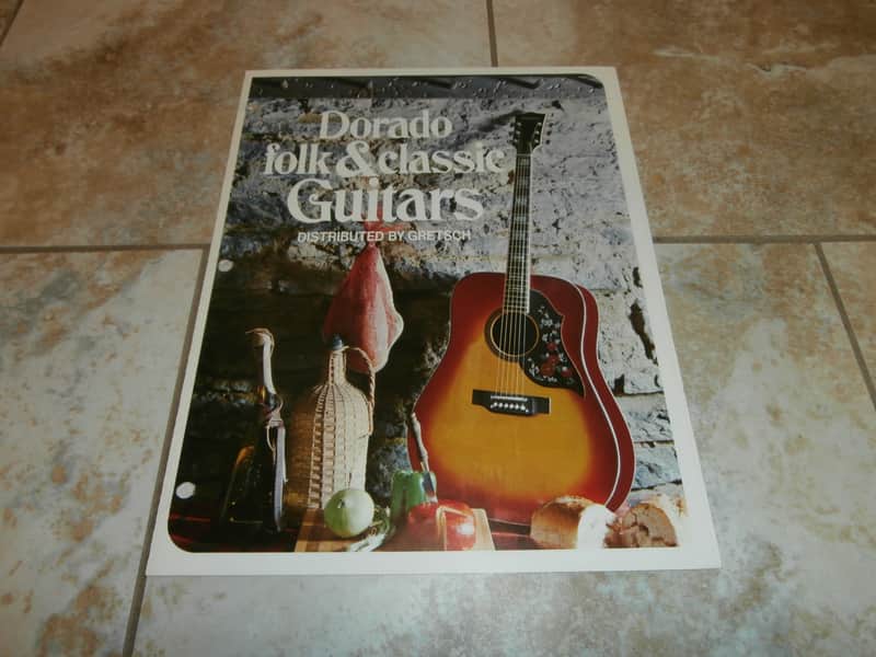 Vintage 1970's Dorado (by Gretsch) Folk and Classic Guitar Catalog! Rare, Original Case Candy! image 1