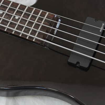 Spector Professional Series Rex Brown 5 Signature 5 String Electric Bass Transparent Black Quilt image 5